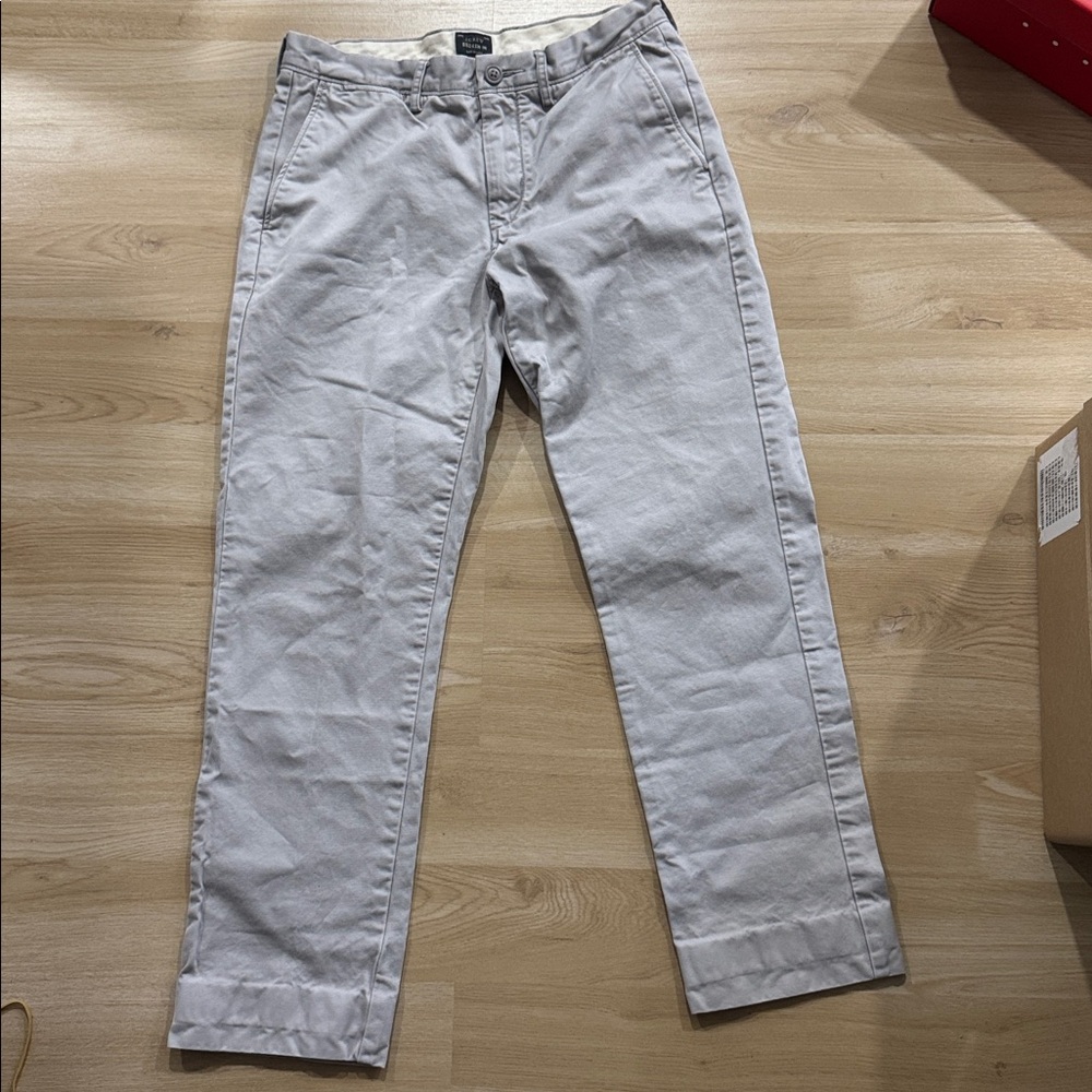 J. Crew Men's Light Gray Pants